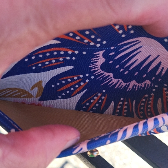 Spartina 449 Floral Wallet - Blue, Red, Tan - Picture 15 of 16